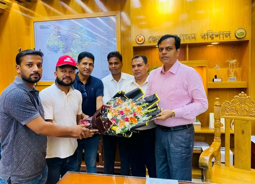 আরাফাত রহমান কোকো স্মৃতি ক্রীড়া সংসদের পক্ষ থেকে বরিশাল জেলা ক্রীড়া সংস্থার নবনির্বাচিত কমিটিকে ফুলেল শুভেচ্ছা